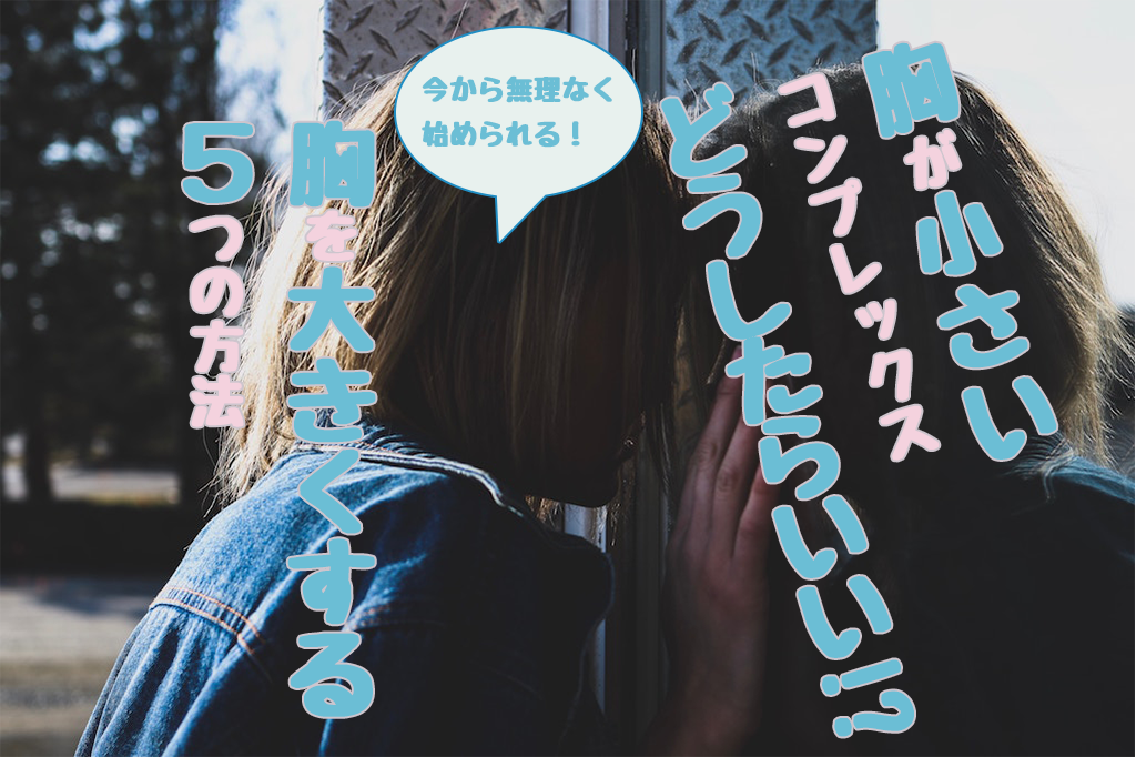 胸が小さいコンプレックスどうしたらいい 大きくするための5つの対策 ないぶら